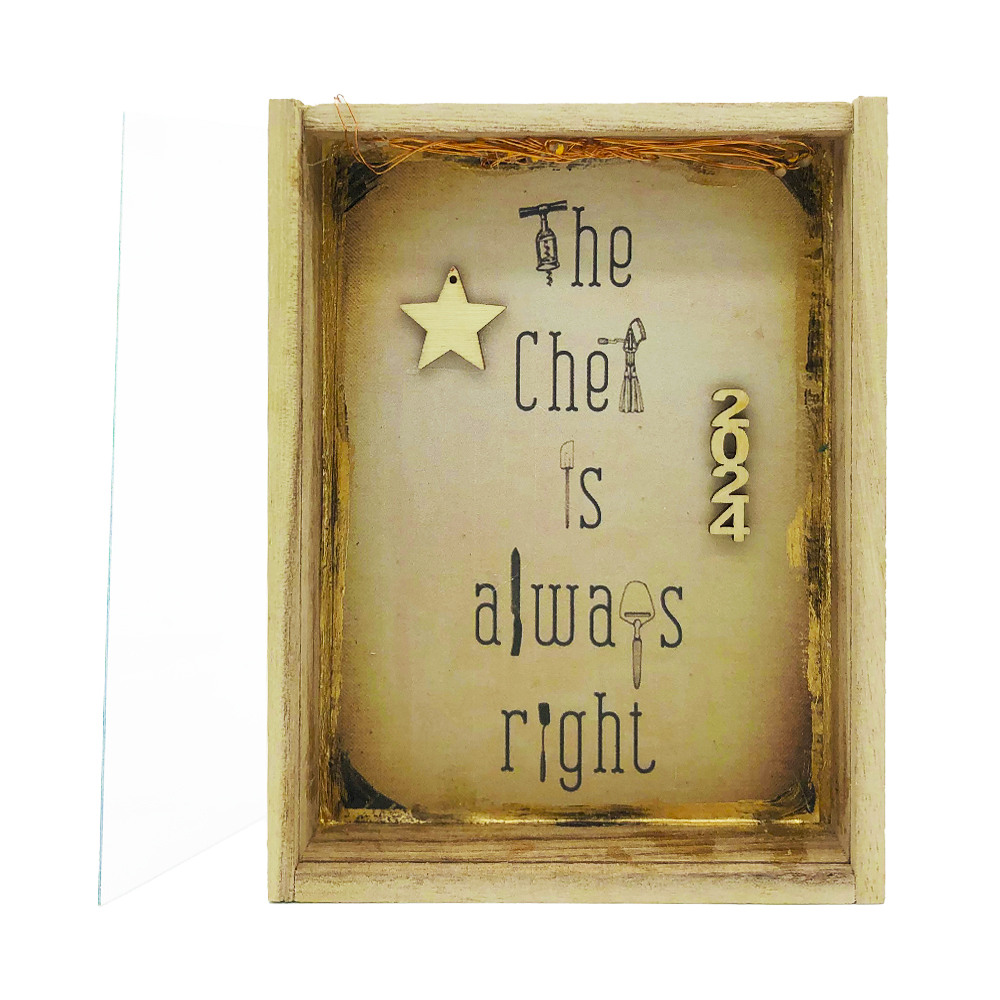 Γούρι κάρτα φωτιζόμενη "Chef"