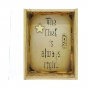 Γούρι κάρτα φωτιζόμενη "Chef"