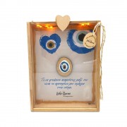 Γούρι κάρτα φωτιζόμενη μάτια