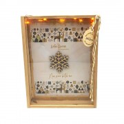 Γούρι κάρτα φωτιζόμενη χιονονιφάδα