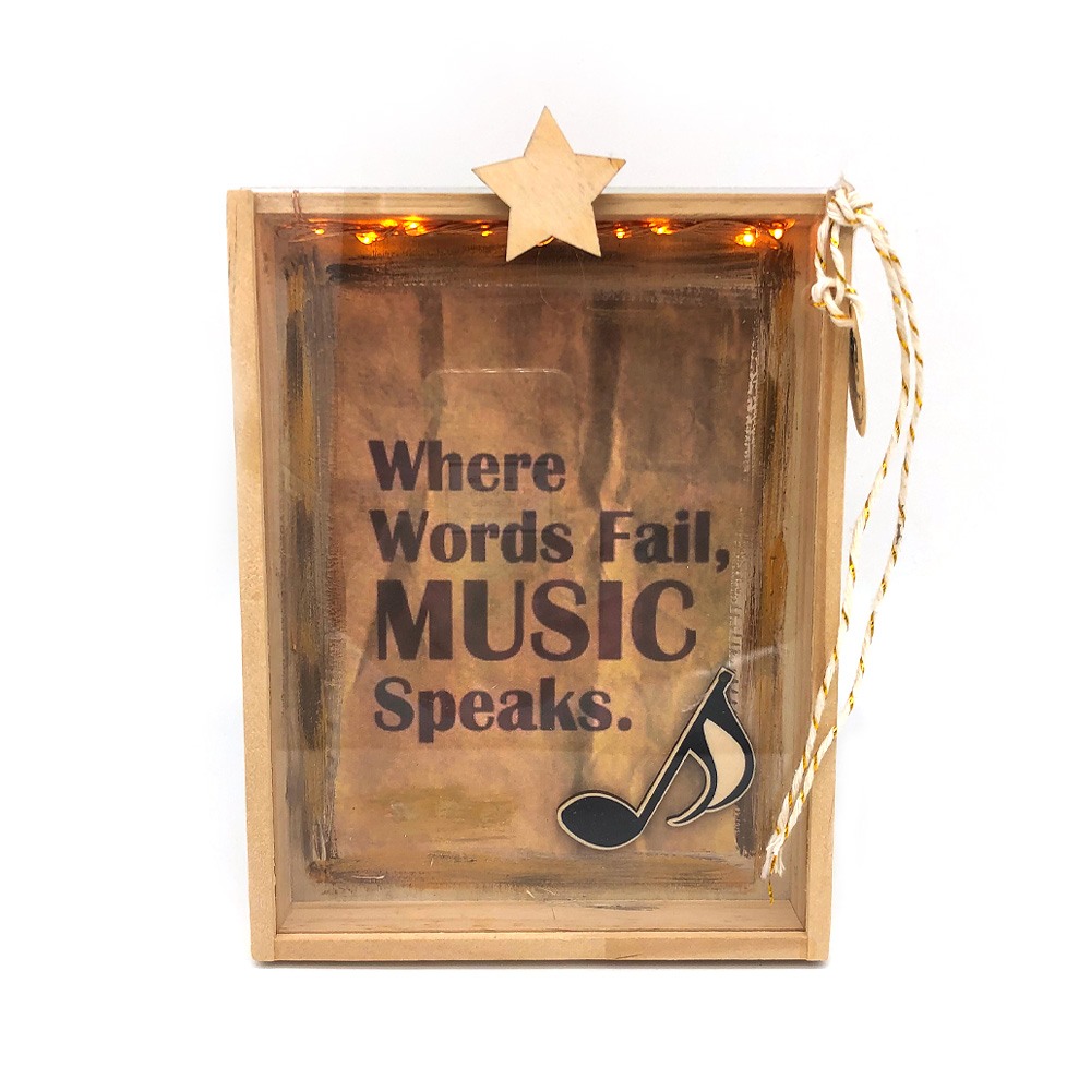 Γούρι κάρτα φωτιζόμενη μουσική