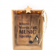 Γούρι κάρτα φωτιζόμενη μουσική