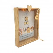 Γούρι κάρτα φωτιζόμενη σκυλάκια