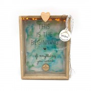 Γούρι κάρτα φωτιζόμενη "Beginning"