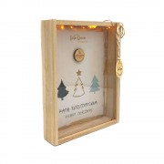 Γούρι κάρτα φωτιζόμενη έλατο