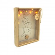 Γούρι κάρτα φωτιζόμενη αγάπη