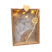 Γούρι κάρτα φωτιζόμενη ζευγάρι