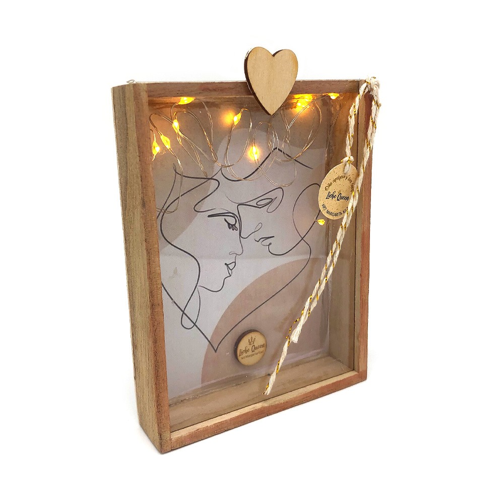 Γούρι κάρτα φωτιζόμενη ζευγάρι