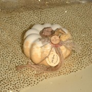 Γούρι κολοκύθα κεραμική κίτρινη