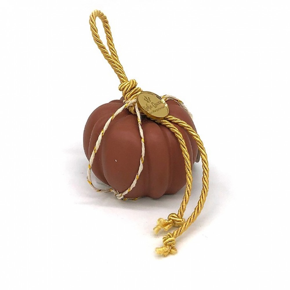 Γούρι κολοκύθα κεραμική μικρή ζωγραφισμένη τερακότα