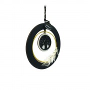 Γούρι δέντρο ζωής σε κύκλο μαύρο