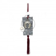 Γούρι κρεμαστό τσιμέντο με κρίκο και πέταλο