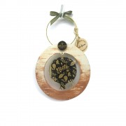 Γούρι ρόδι σε κύκλο κεραμιδί