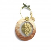 Γούρι ρόδι σε κύκλο κεραμιδί