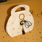 Γούρι μπρελόκ χρυσό με μάτι