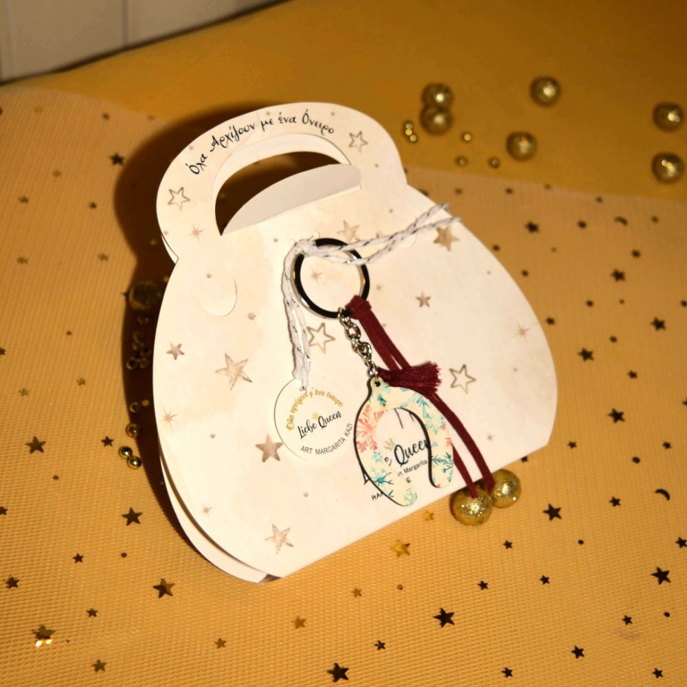 Γούρι μπρελόκ κόκκινο πέταλο 