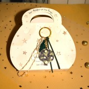 Γούρι μπρελόκ ρόδι με σχέδιο ρόδια μεγάλα