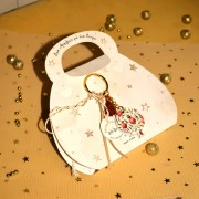 Γούρι μπρελόκ ρόδι με σχέδιο ρόδια