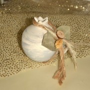 Γούρι Ρόδι κεραμικό γκρι μεσαίο pampas 9x9.5