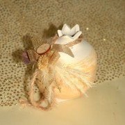 Γούρι Ρόδι κεραμικό κίτρινο μεσαίο 9x9.5