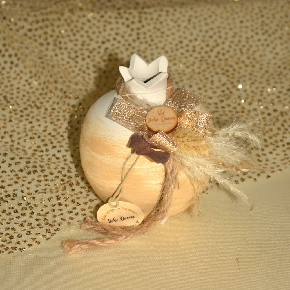 Γούρι Ρόδι κεραμικό κίτρινο μεσαίο 9x9.5