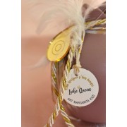 Γούρι Ρόδι κεραμικό σάπιο μήλο με μάτι μεγάλο 12x9.5