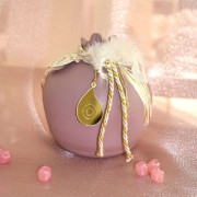 Γούρι Ρόδι κεραμικό σάπιο μήλο με μάτι μεσαίο 9x9.5