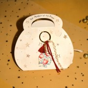 Γούρι μπρελόκ ρόδι με σχέδιο ρόδια μεγάλα