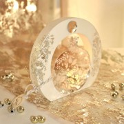 Γούρι ρόδι ασημί plexiglass σε ξύλο λευκό μεγάλο φωτιζόμενο