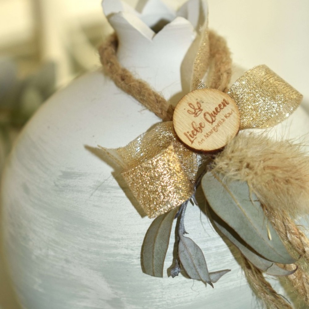 Γούρι Ρόδι κεραμικό βεραμάν μεγάλο pampas 12x9.5