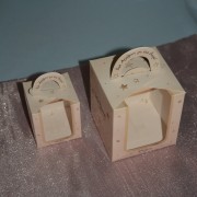 Γούρι Ρόδι κεραμικό λευκό με μάτι μεγάλο 12x9.5