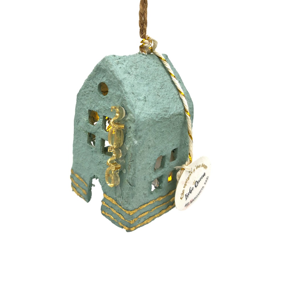 Γούρι σπιτάκι φωτιζόμενο βεραμάν