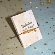 Γούρι βραχιόλι καφέ νιφάδα χιονιού