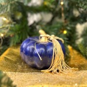 Γούρι κολοκύθα κεραμική μπλε μεσαία