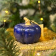 Γούρι κολοκύθα κεραμική μπλε μικρή