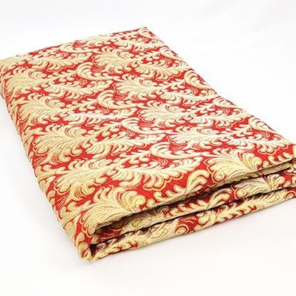 Ύφασμα GOLD ZAKAR WITH FINISHING κόκκινο-χρυσό 1.50 m x 2 m