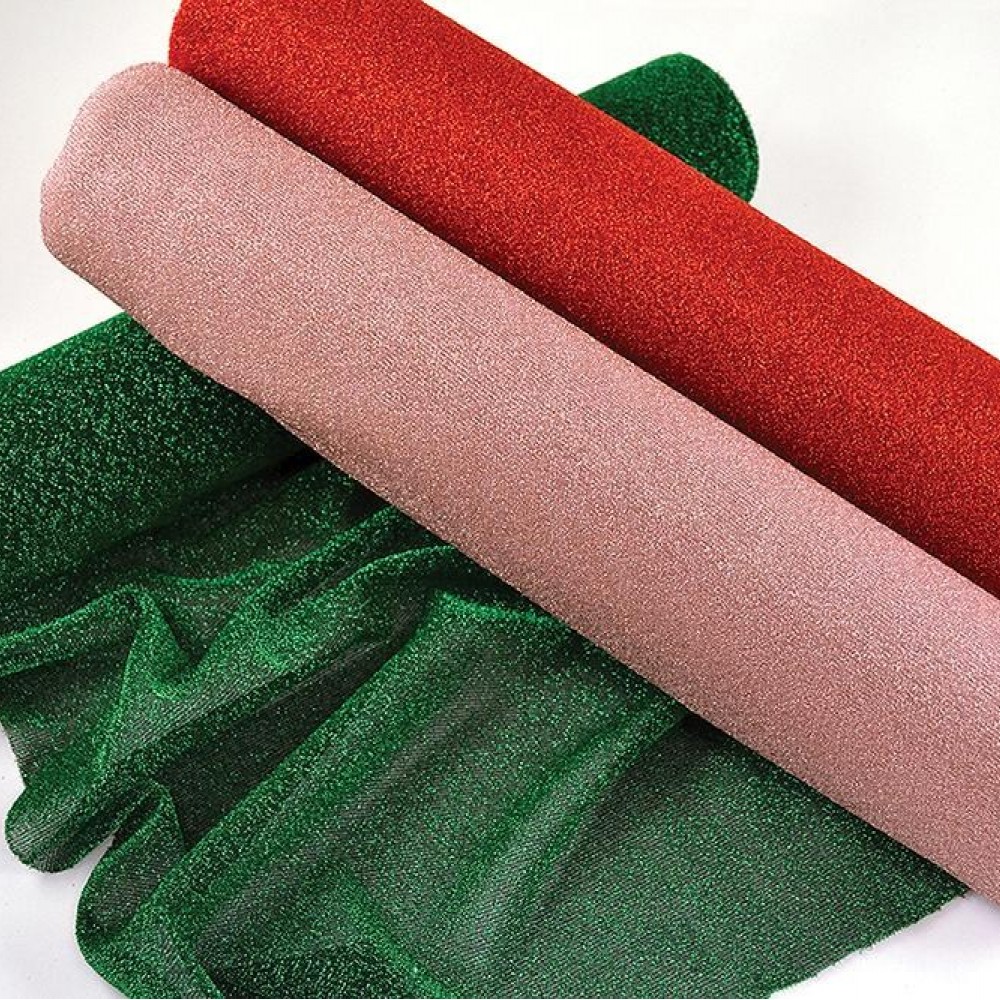 Ύφασμα SPARKLE LUREX ασημί 48 cm x 5 m