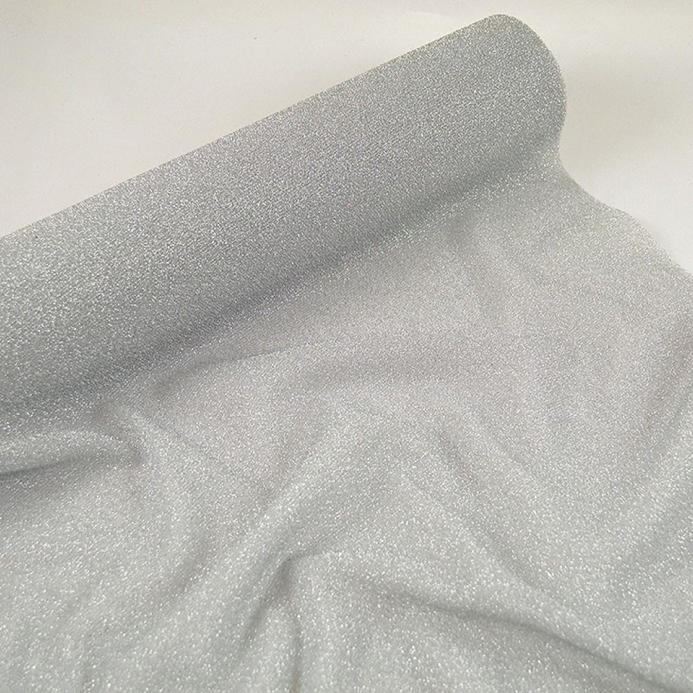 Ύφασμα SPARKLE LUREX ασημί 48 cm x 5 m