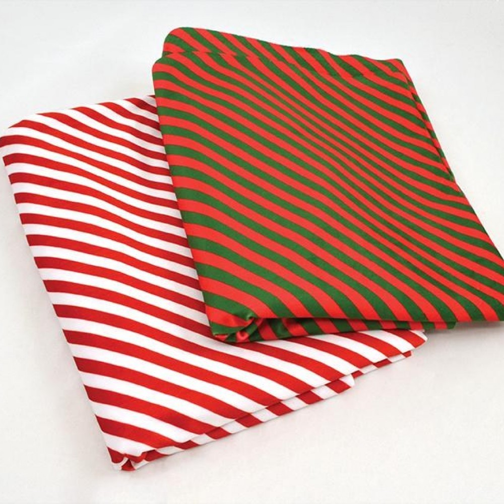 Ύφασμα HOLLAND VELVET PARALLEL κόκκινο-λευκό 150 cm x 2 m