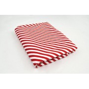 Ύφασμα HOLLAND VELVET PARALLEL κόκκινο-λευκό 150 cm x 2 m