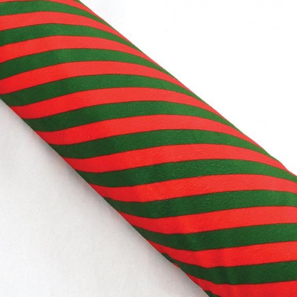 Ύφασμα HOLLAND VELVET PARALLEL κόκκινο-πράσινο 48 cm x 3 m