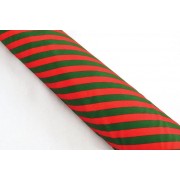 Ύφασμα HOLLAND VELVET PARALLEL κόκκινο-πράσινο 48 cm x 3 m