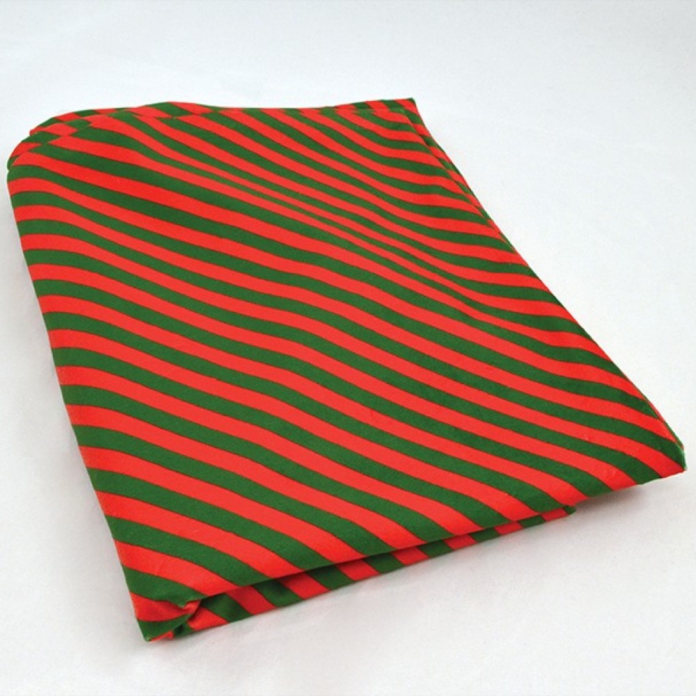 Ύφασμα HOLLAND VELVET PARALLEL κόκκινο-πράσινο 150 cm x 2 m