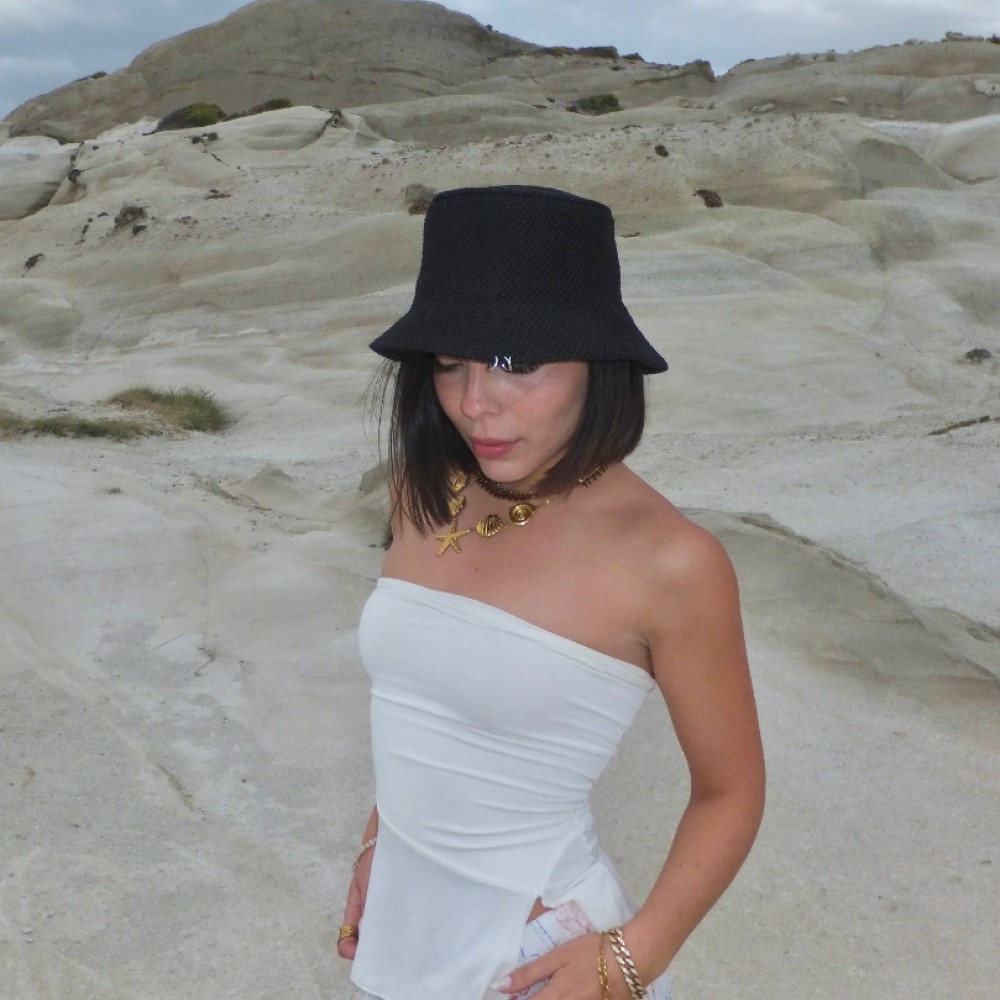 Καπέλο Bucket Black