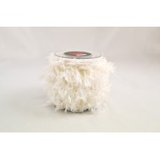 Κορδέλα Feather fur bagging Libertad λευκή 10 εκ. 4.5 μ. καρούλι