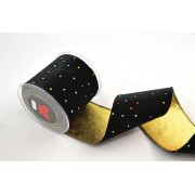 Κορδέλα HIGHNESS BUGGING LONETA FOIL μαύρο 10 cm Χ 4.5 m