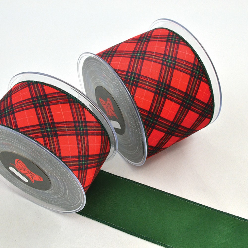 Κορδέλα HOLLAND VELVET BACKING DIONI καρώ 6.7 cm Χ 9 m