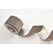 Κορδέλα HOLLAND VELVET DOUBLE FACE FOIL γκρι 5,2 cm Χ 4.5 m