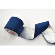Κορδέλα HOLLAND VELVET DOUBLE FACE FOIL μπλε 5,2 cm Χ 4.5 m