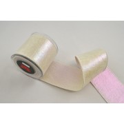 Κορδέλα AURORA BACKING LONETA FOIL λευκό ιριζέ 4.3 cm Χ 4.5 m